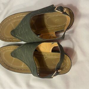 Elegant Olive Green Women's Sandals